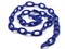 15.75 Inch Royal Blue Plastic Oval Chain - 40cm Chain - 13x8mm Links